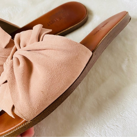 NINE WEST Suede Slip On Sandal Blush - Picture 3 of 10